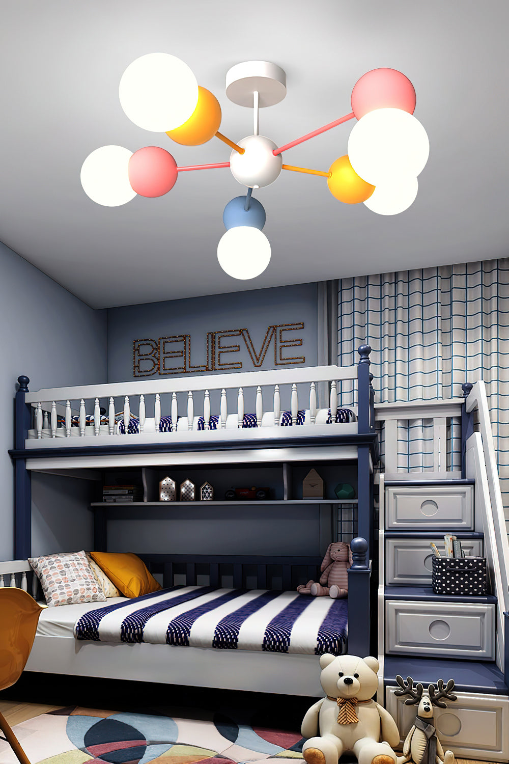 Nordic Macaron Magic Bean Chandelier