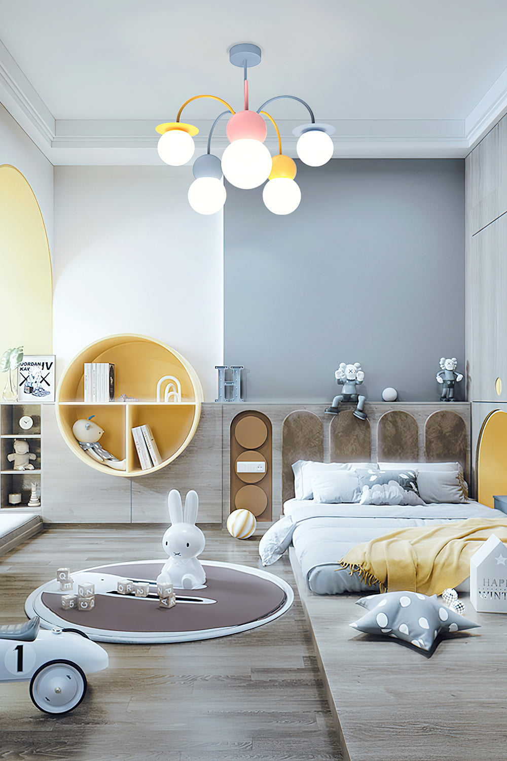 Nordic Macaron Magic Bean Chandelier