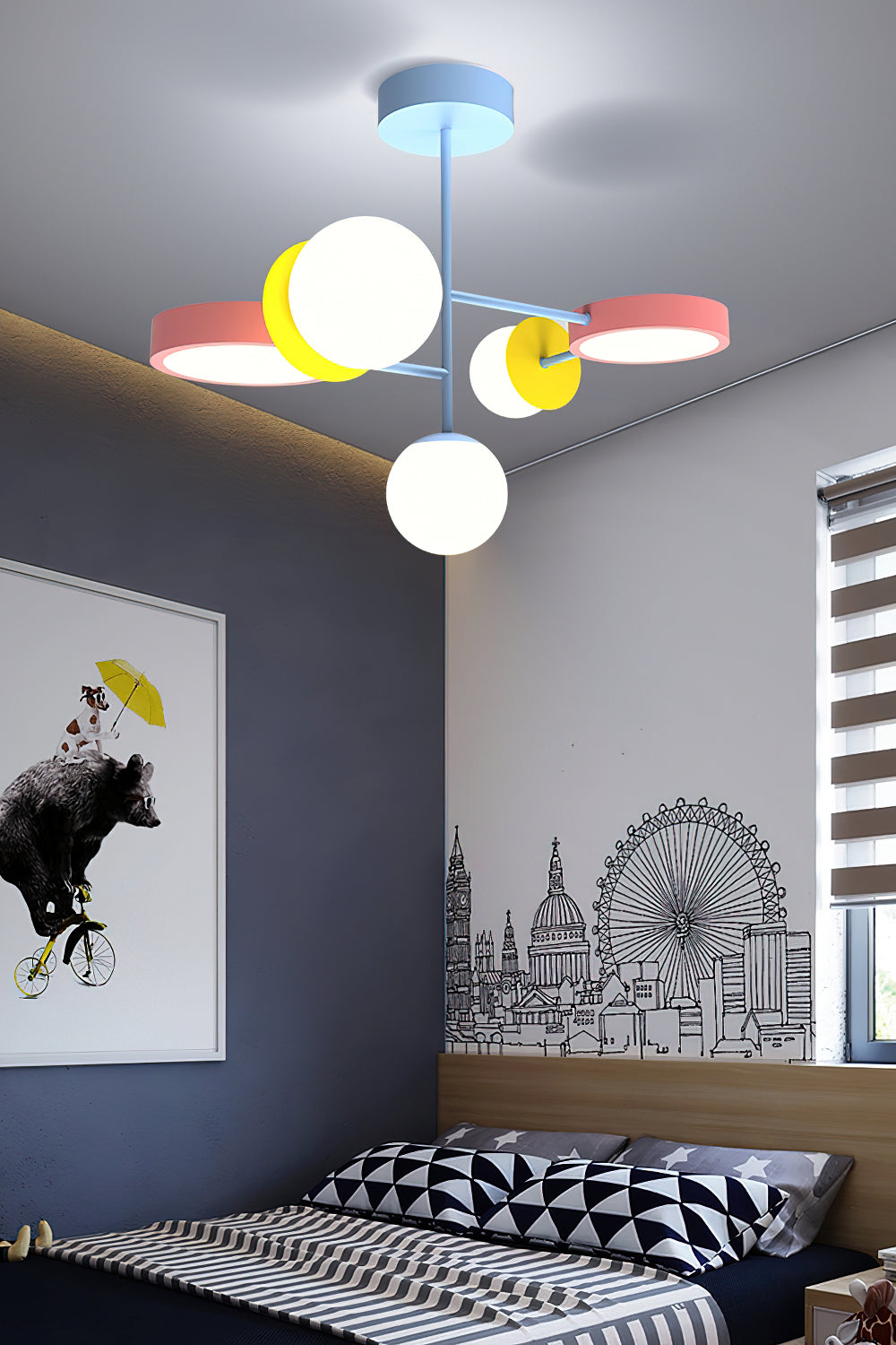 Nordic Macaron Magic Bean Chandelier
