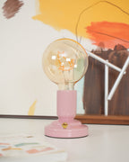 Nordic Style Cat Ceramic Table Lamp Built-in Battery