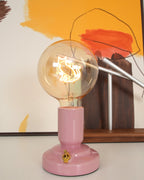 Nordic Style Cat Ceramic Table Lamp Built-in Battery