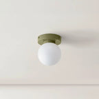 Nordic Glass Globe Wall Sconce LED 1-Light