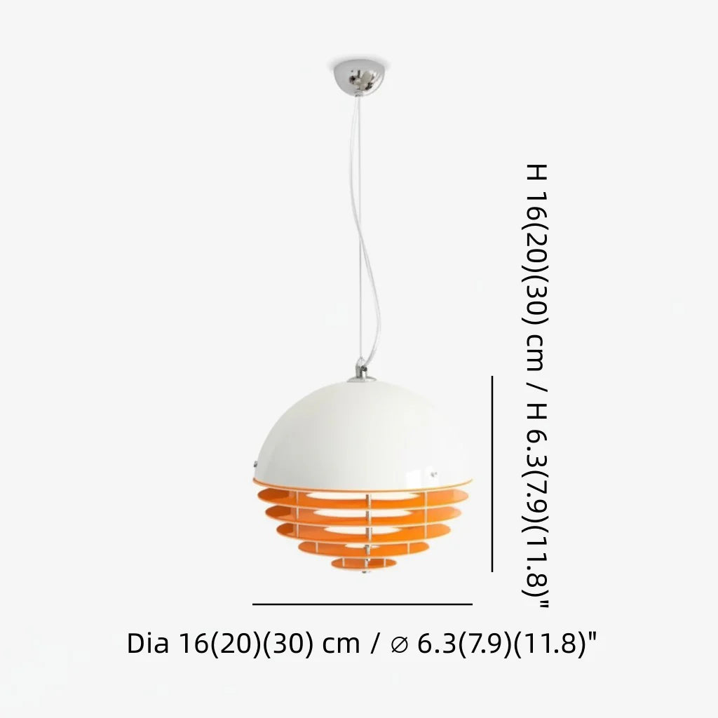 Odin Bauhaus Sunset Glass Pendant Light