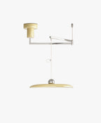 Orion Adjustable Swing Arm Acrylic Disc Pendant Light