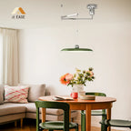 Orion Adjustable Swing Arm Acrylic Disc Pendant Light