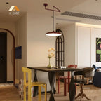 Orion Adjustable Swing Arm Acrylic Disc Pendant Light