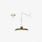 Orion Adjustable Swing Arm Acrylic Disc Pendant Light
