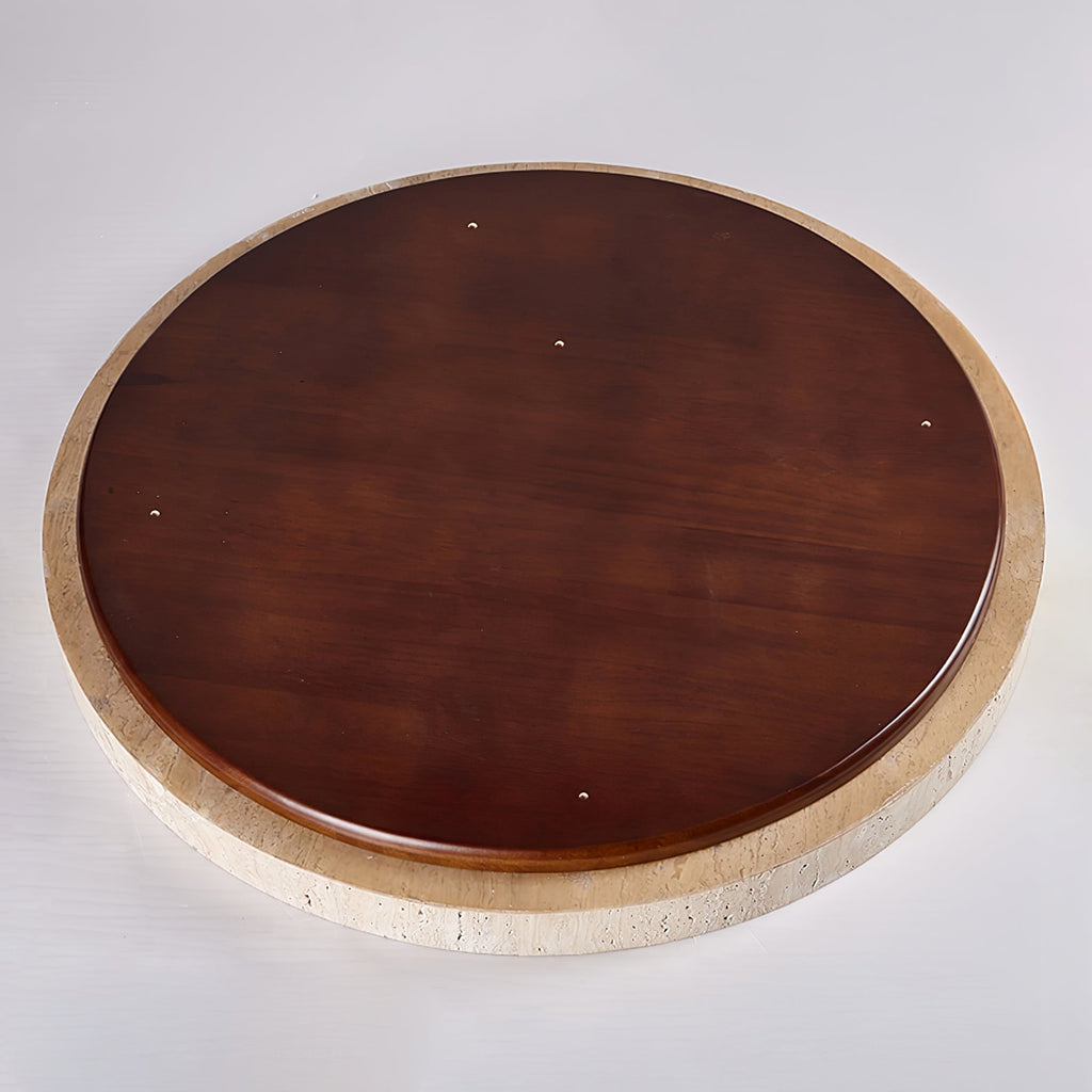 Kathy Travertine Round Ceiling Light