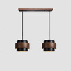 Orvina Travertine Cylinder Pendant - Japandi Stone Kitchen Island