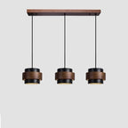 Orvina Travertine Cylinder Pendant - Japandi Stone Kitchen Island