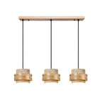 Orvina Travertine Cylinder Pendant - Japandi Stone Kitchen Island
