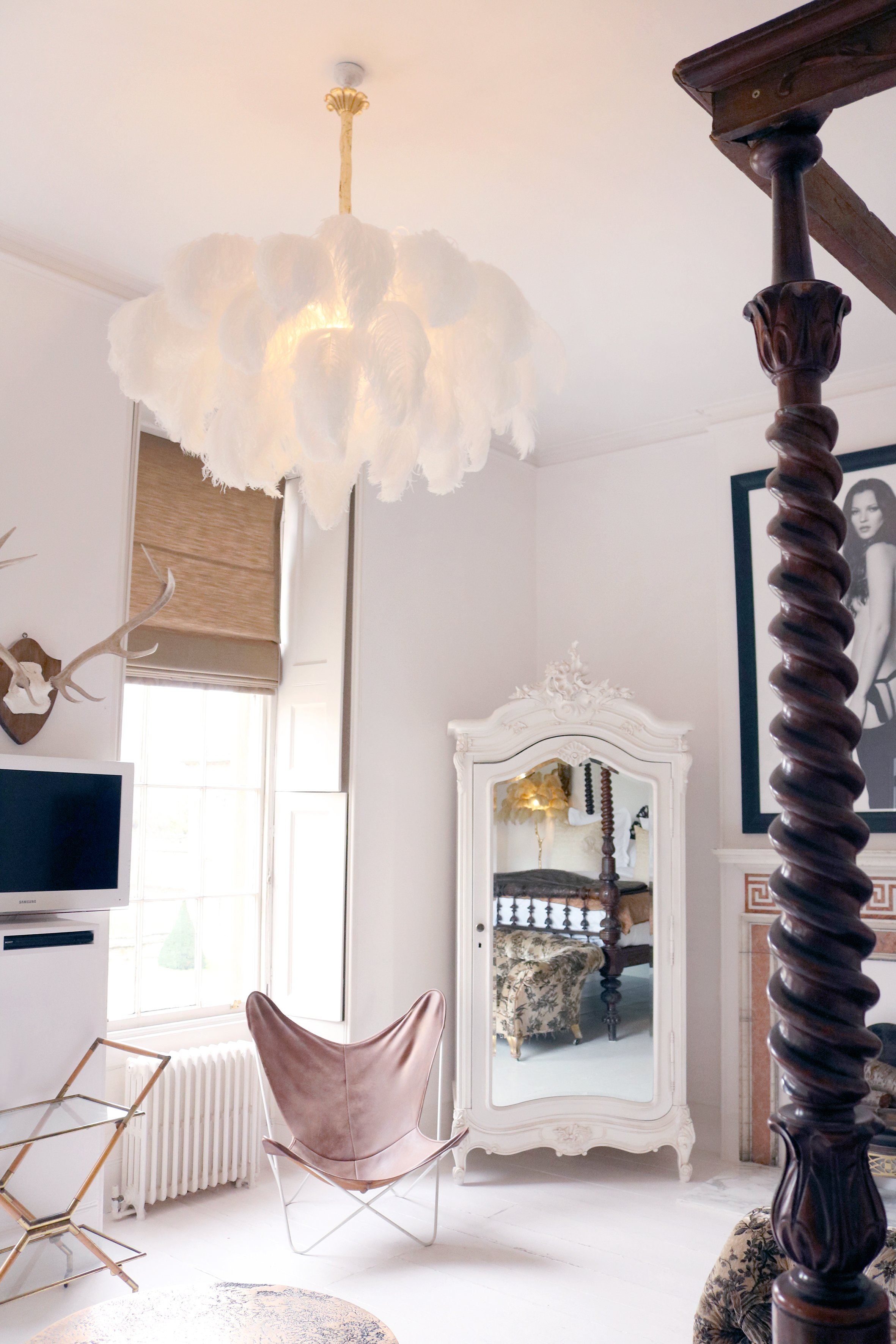 Ostrich Feather Chandeliers