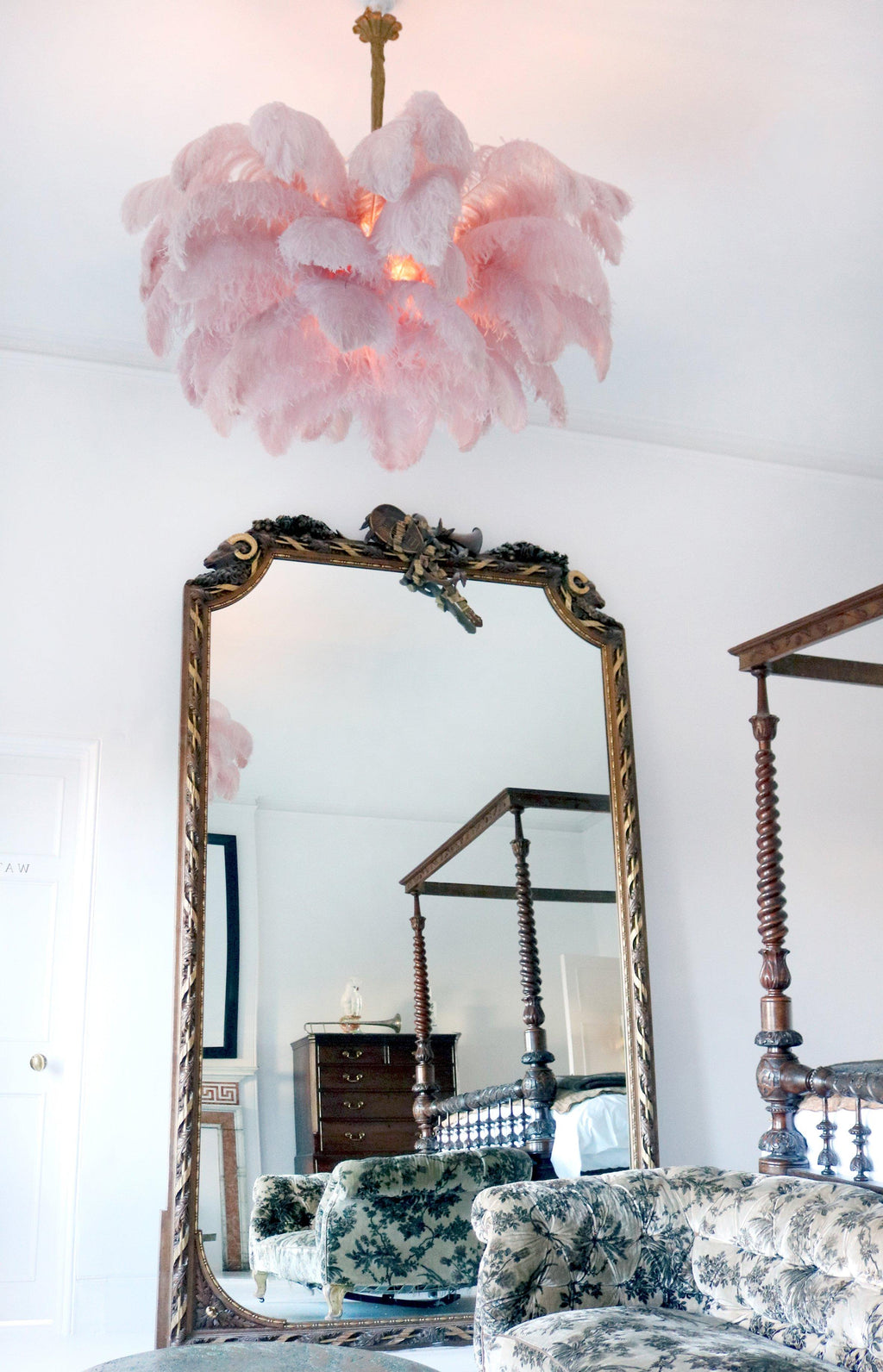 Ostrich Feather Chandeliers