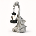 Cyrene - Solar Elephant Garden Statue Light