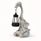 Cyrene - Solar Elephant Garden Statue Light