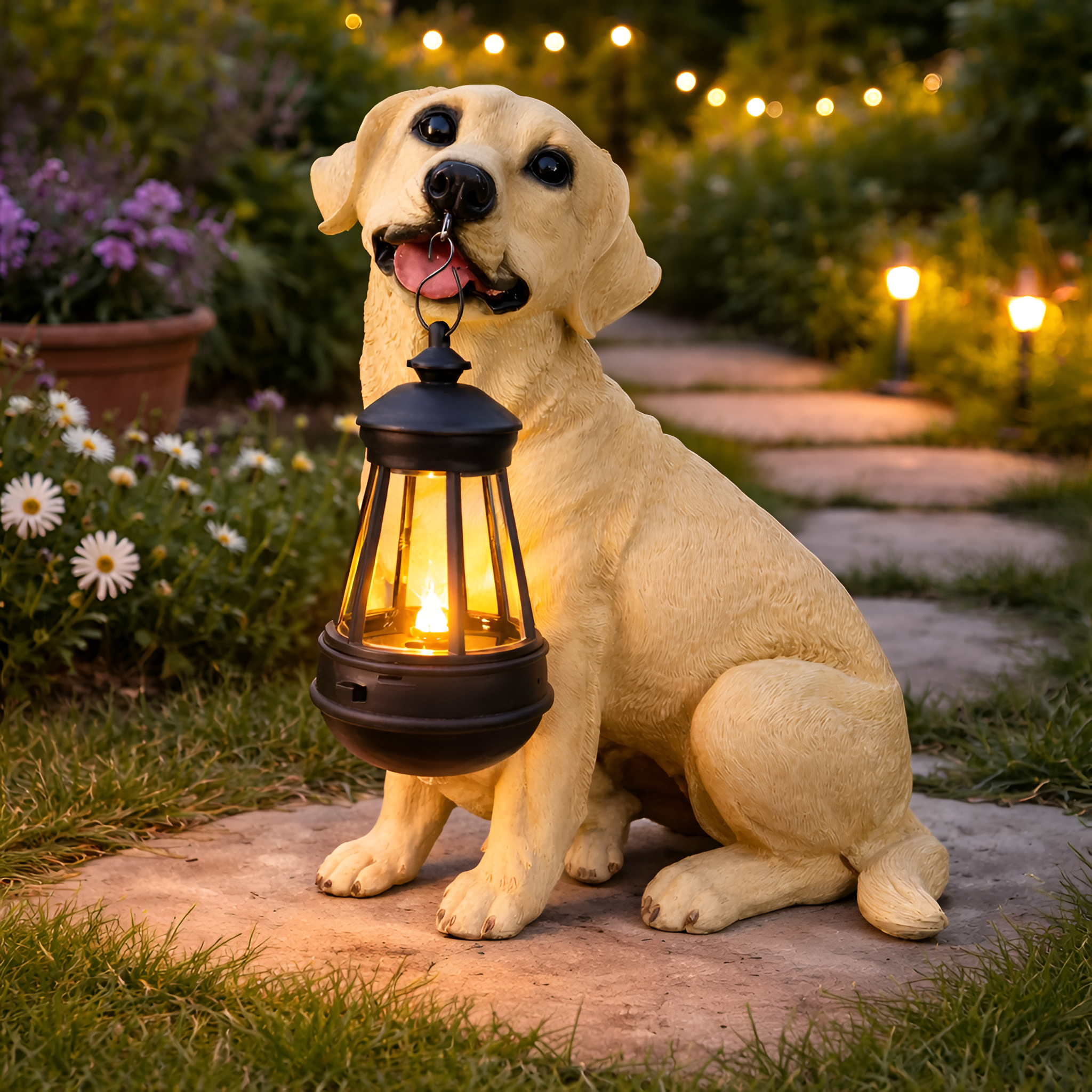 Bravon - Solar Garden Decorative Dog Light