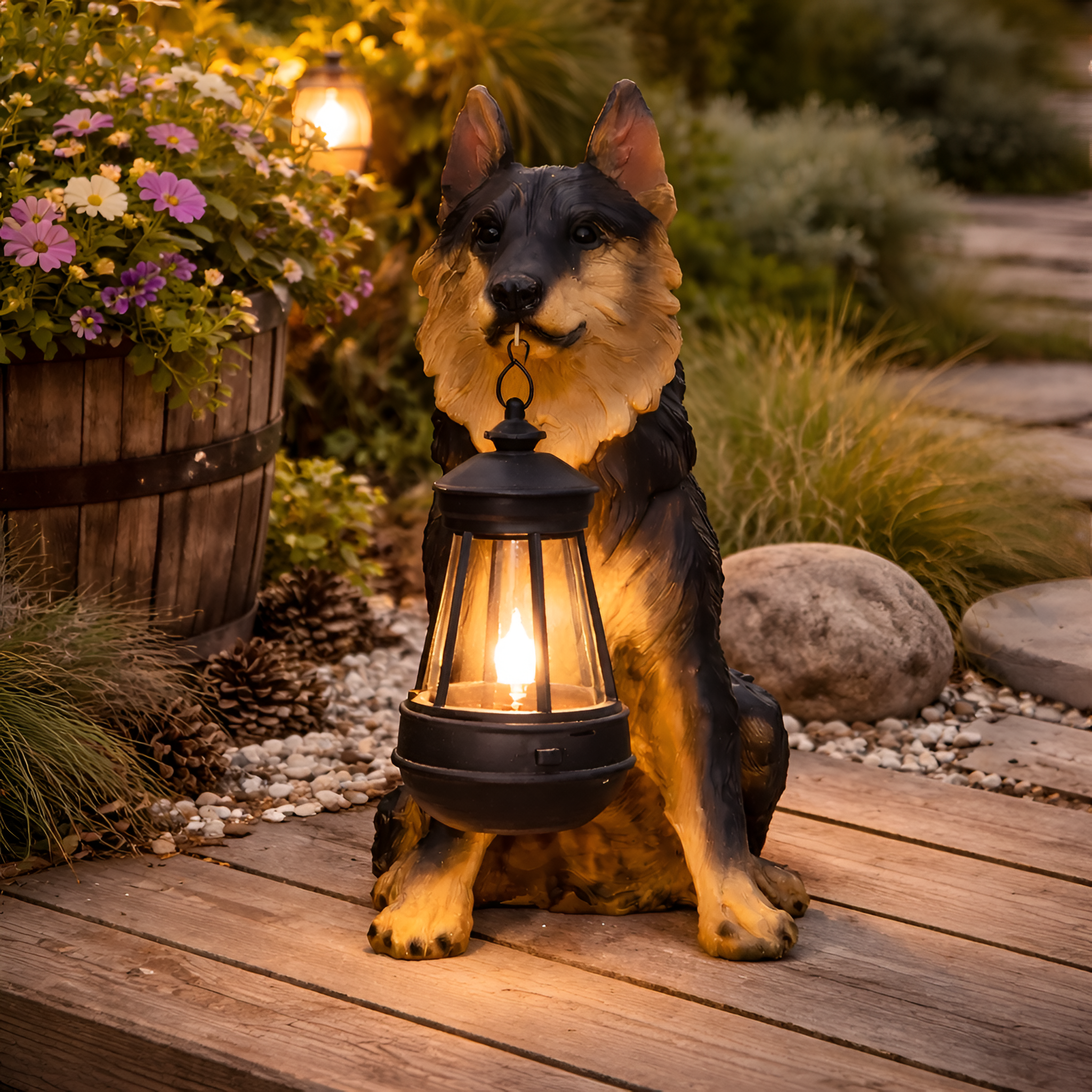 Bravon - Solar Garden Decorative Dog Light