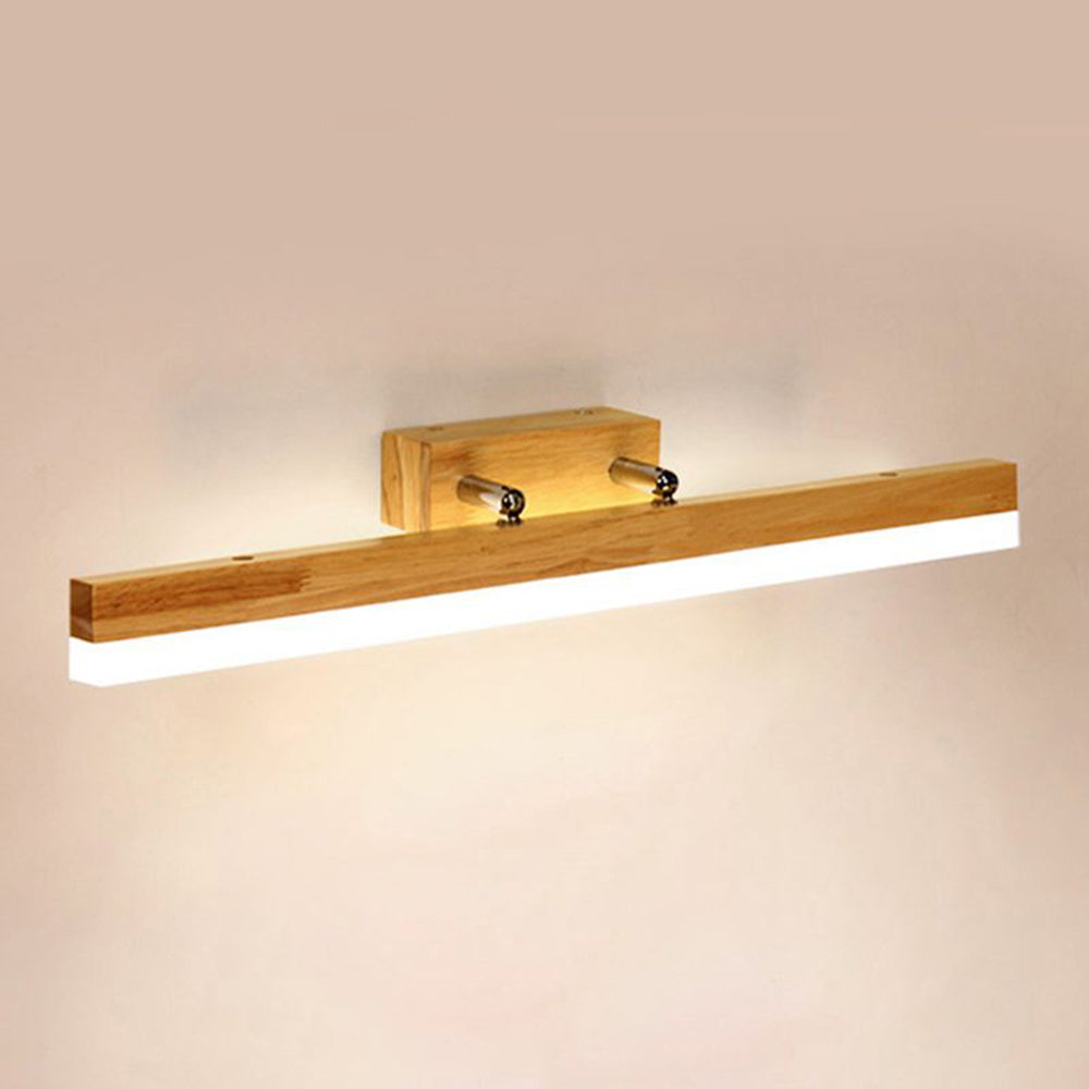 Muto Classic Wall Light, Metal/Wood, Mirror, Bathroom