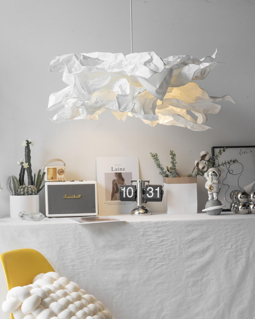 Paper Plug In Pendant Lamp