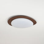 Quisti Pebble Walnut Ceiling Light