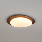 Quisti Pebble Walnut Ceiling Light