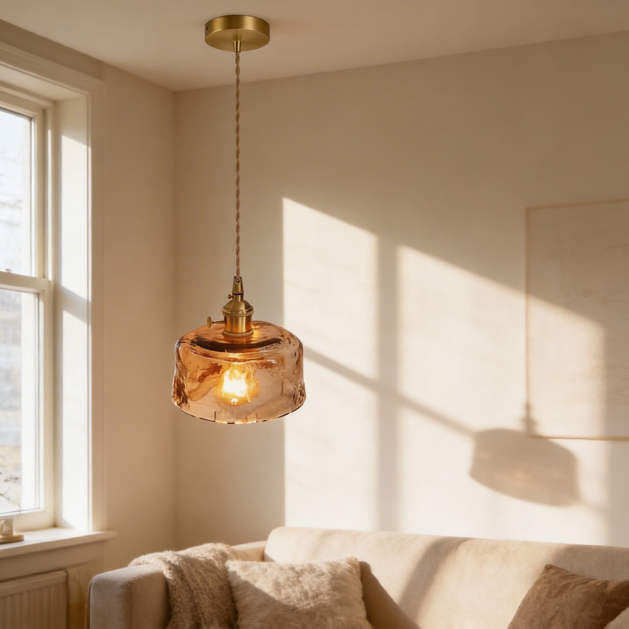 Mike - Vintage Glass Pendant Light