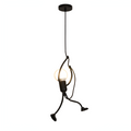 Zephyr - Vintage Iron Little Man Pendant Light Without Bulb