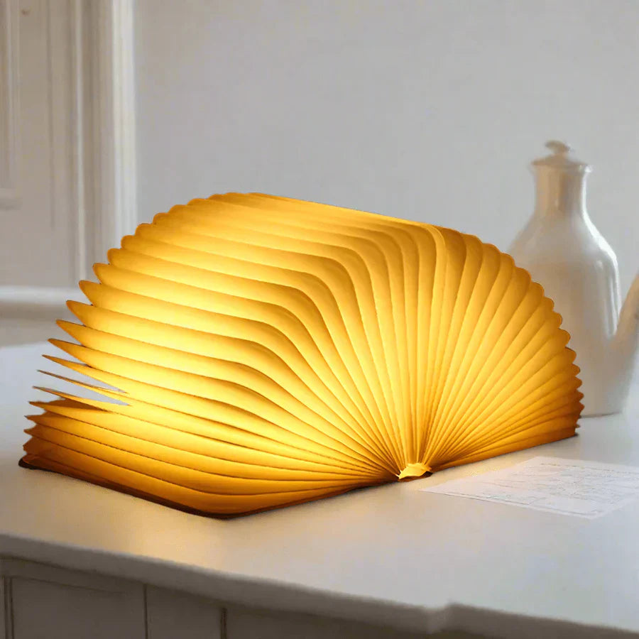 Foldable Book Lamp with Warm LED Light - StoryGlow