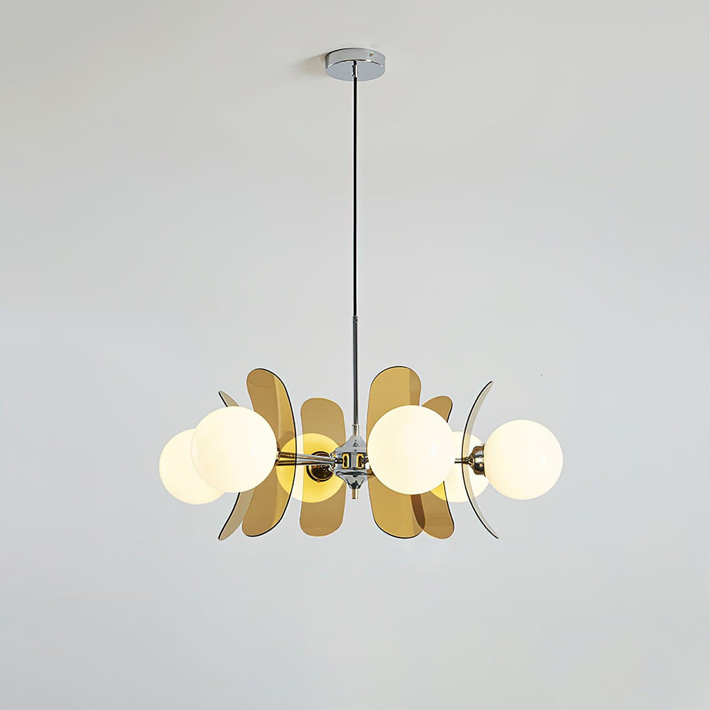 Ulano Chandelier in Brown and Orange