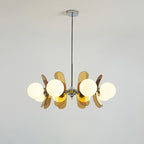 Ulano Brown & Orange Chandelier
