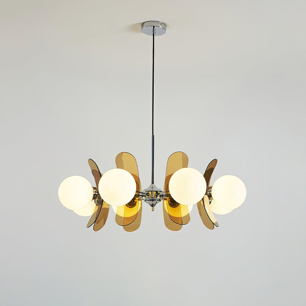 Ulano Brown & Orange Chandelier