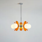 Ulano Brown & Orange Chandelier