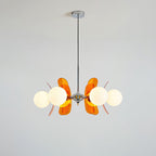 Ulano Brown & Orange Chandelier