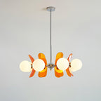 Ulano Brown & Orange Chandelier