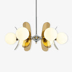 Ulano Brown & Orange Chandelier