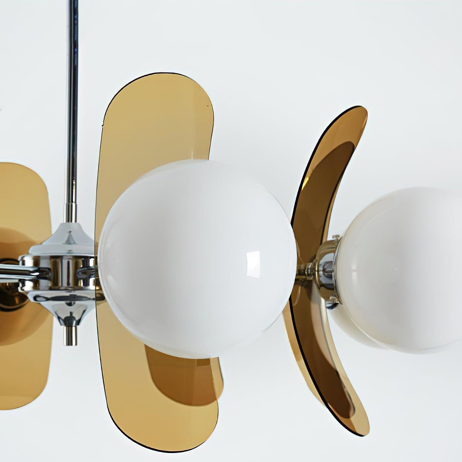 Ulano Chandelier in Brown and Orange