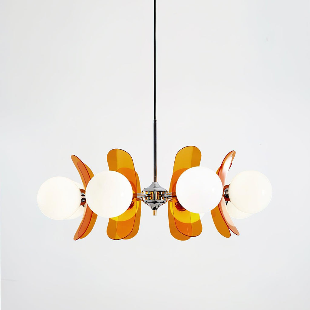 Ulano Chandelier in Brown and Orange