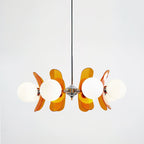 Ulano Chandelier in Brown and Orange