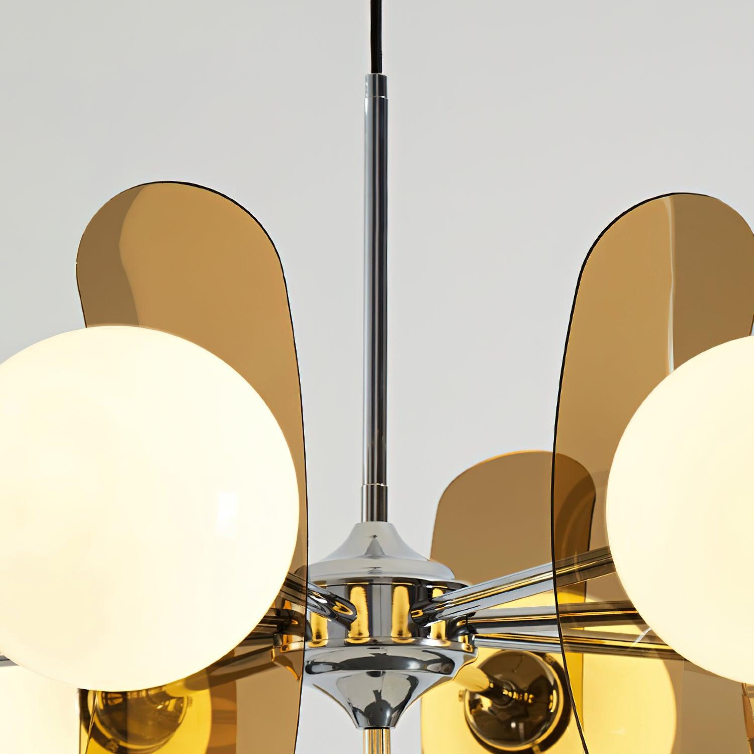 Ulano Chandelier in Brown and Orange