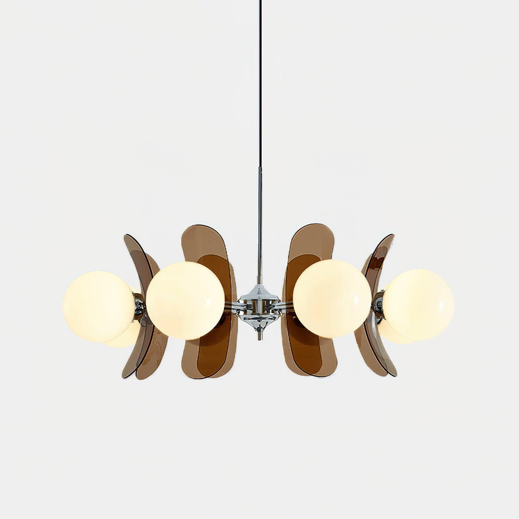 Ulano Brown & Orange Chandelier