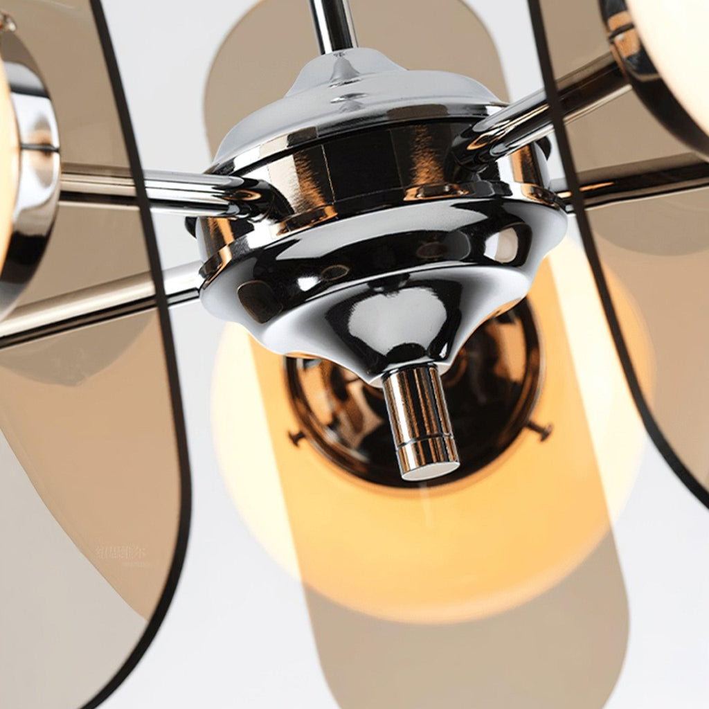 Ulano Brown & Orange Chandelier