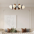 Ulano Brown & Orange Chandelier