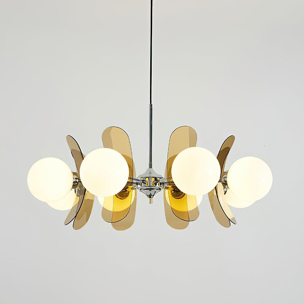 Ulano Brown & Orange Chandelier