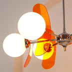 Ulano Brown & Orange Chandelier