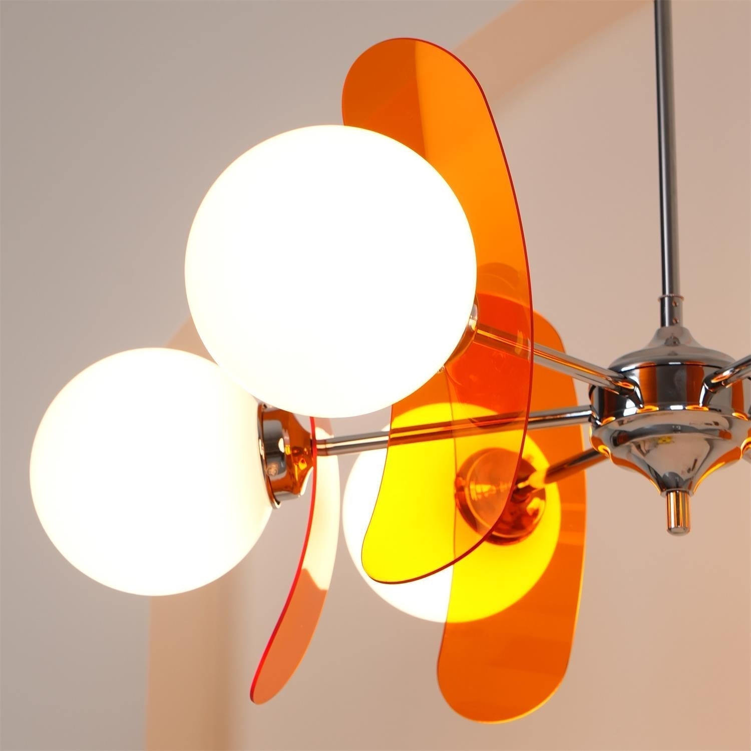 Ulano Chandelier in Brown and Orange