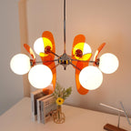 Ulano Chandelier in Brown and Orange