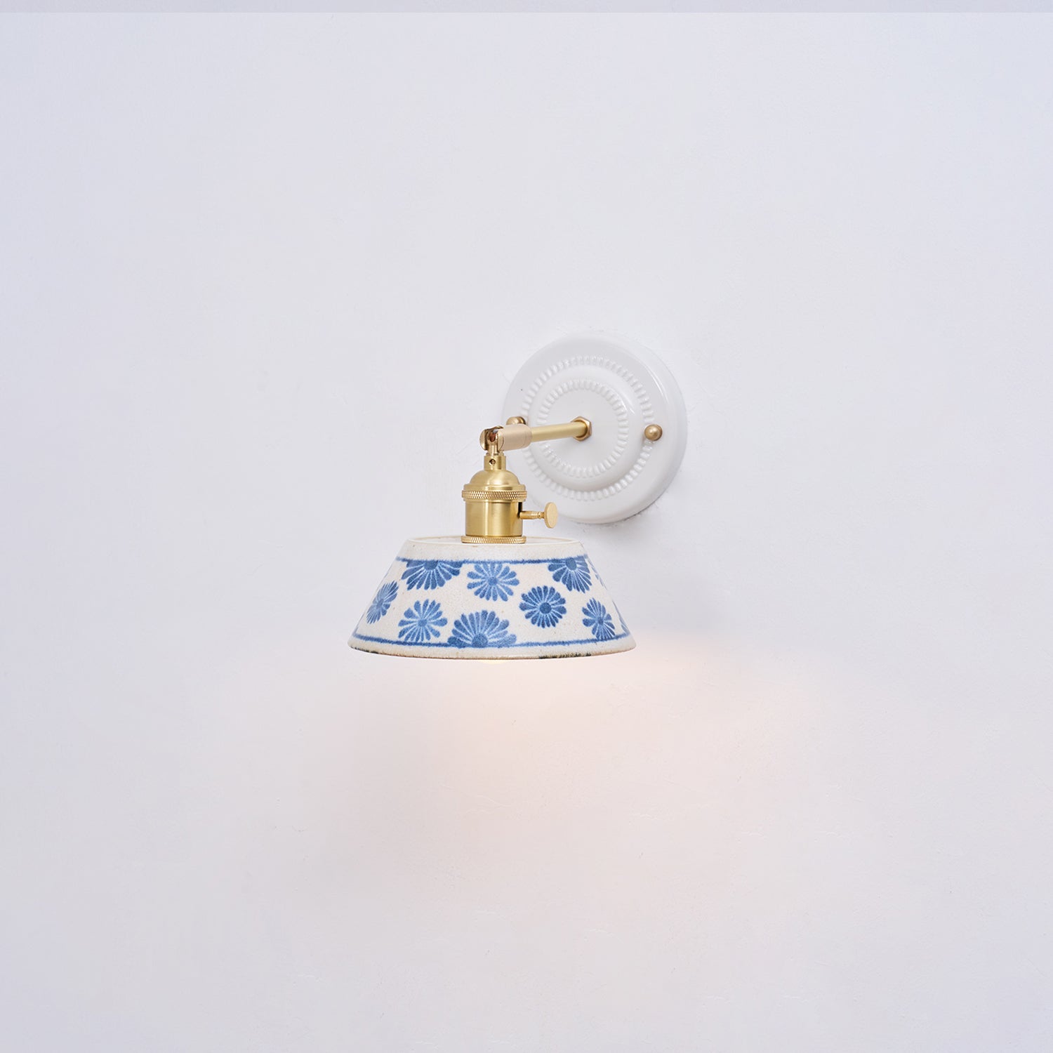 Porcelain Indigo Wall Lamp