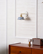 Porcelain Indigo Wall Lamp