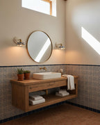 Porcelain Indigo Wall Lamp