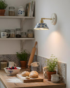 Porcelain Indigo Wall Lamp